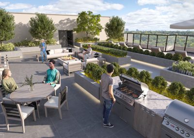 gallery rooftop rendering, Marquis Condo in Vaughan