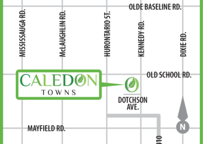 Caledon Towns Location Map